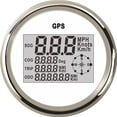 thumbnail image 1 of 85mm Digital Boat Motorcycle Car Speedometer Gau 0~999 Knots MPH Km/h Adjustable GPS Speed Gau With Backlight +GPS Sensor ,High Precision, 1 of 7