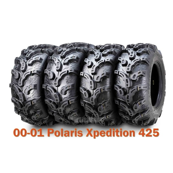 00-01 Polaris Xpedition 425 Full Set ATV tires 25x8-12 & 25x11-10 Premium Mud