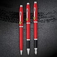 thumbnail image 4 of Cross Century II Collection for Scuderia Ferrari - Glossy Rosso Corsa Red Lacquer Fountain Pen with Stainless Steel Medium Nib, 4 of 7