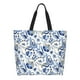 thumbnail image 1 of Balery Blue Paisley Bolsa Tote Estilo Estético con Cremalleras, Bolsa de Hombro, Bolsa de Compras Grande y Plegable, 1 of 8