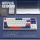 thumbnail image 1 of K87 Gamer Keypad 87 Keys Bluetooth-Compatible Korean para Notebook Laptop Desktop, 1 of 8