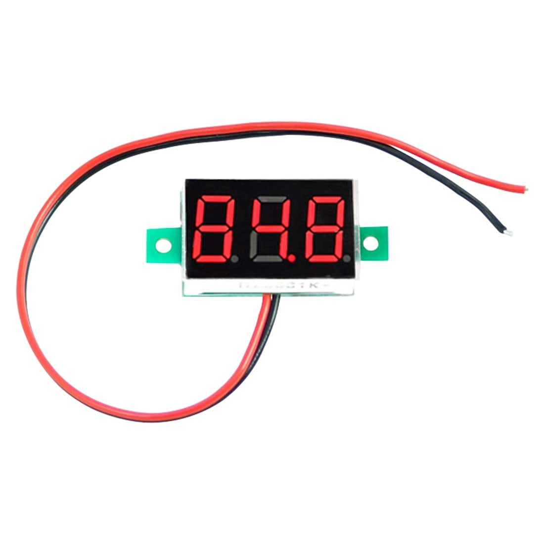 Mini 0.28" DC Digital Volt Meter Panel Mount LED Voltage 2.50-30V 12V Red Blue 