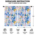 thumbnail image 2 of Blackout Kids Curtains,Boho Bohemia Pioneer Flower Childrens Insulated Curtains Set Of 2,Bedroom Essentials,Toddler Room Decor 42"x63"(106x160cm), 2 of 4
