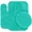 Mint Green, variant on Gorgeous Home Linen Bathroom 6 Modern Solid Print 3-Count Mint Polyester Bath Rugs, 18 x 28, Non-Slip Backing