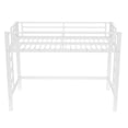 thumbnail image 5 of Leumius Loft Bed Twin XL Size,Heavy Duty Metal Bed Frame with Easy Climbing Ladder and Guardrails,White, 5 of 9
