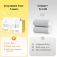 thumbnail image 5 of ICOTTON 2 in 1 Disposable Face Towel-100%Pure Cotton Clean Face Towels, 50 Pcs Large Single Use Face Towel & 150 Pcs Cotton Pads for Sensitive Skin, 5 of 7