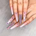 thumbnail image 3 of 【Perfect Gift for Girls/Womens】Fofosbeauty 24pcs Press on False Nail Tips Extra Long Coffin Manicure Full Cover Fake Nails, Luxury Deluxe Nude, 3 of 9
