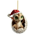 thumbnail image 2 of Nuevo Colgante Navideño Con Dinosaurio Colgante Plano Acrílico Retro Con Huevo De Dinosaurio Adorno Para Árbol De Navidad Decoración Para Fiestas De Navidad Y Año Nuevo, 2 of 2