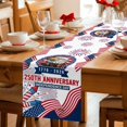 thumbnail image 5 of Anniversary USA Flag Table Runner 72 Inches, Eagle American Fireworks Bed Runner Dresser Scarves Tabletop for Indoor Outdoor Parties/Ceremony/Banquet, 16" x 72", 5 of 9