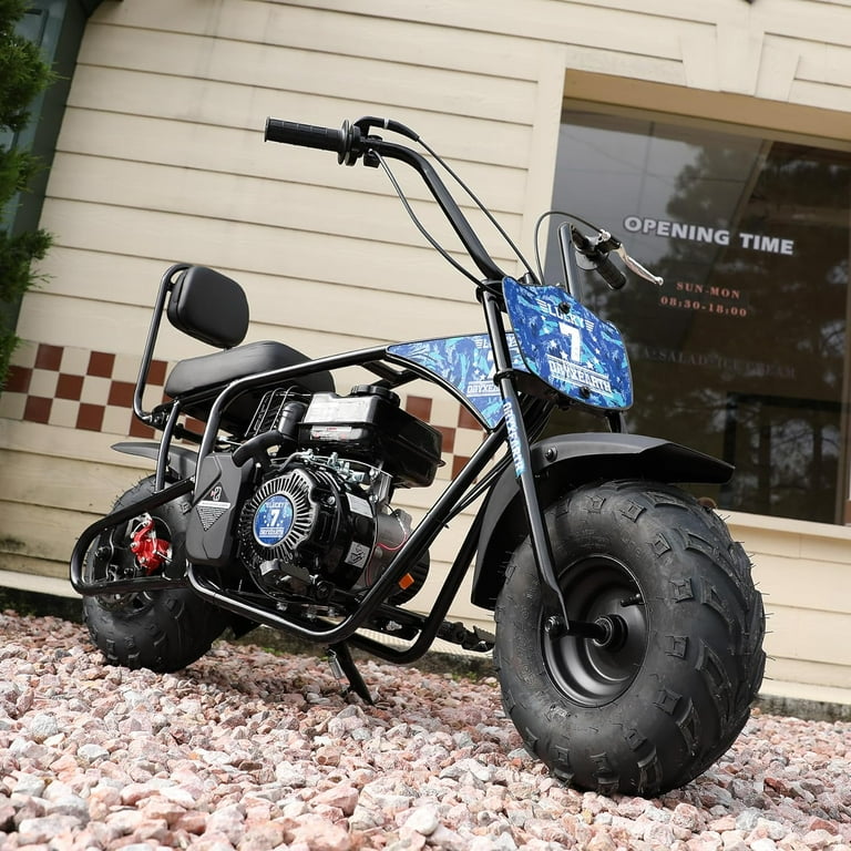Oryxearth Mini Bike for Kids Motorcycle, Gas Power Dirt Bike,99cc 4-Stroke Ride on Toys, Blue Oryxearth Mini Bike for Kids Motorcycle, Gas Power Dirt Bike,99cc 4-Stroke Ride on Toys, Blue