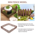 thumbnail image 5 of FONDOTIN 1Set Mini Fence For Garden Decor Brown 9.0x2.0x0.1in Wooden Realistic Design, 5 of 5