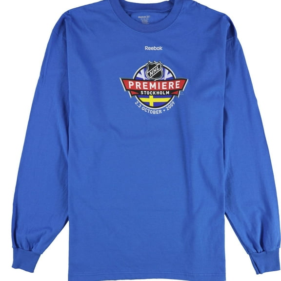 Reebok Mens Premiere Stockholm 2009 Graphic T-Shirt, Blue, X-Large