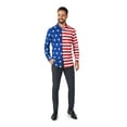 thumbnail image 4 of Suitmeister USA Flag Men's Shirt, 4 of 6