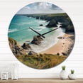 thumbnail image 3 of Designart "Expansive Coastal Views IV" Coastal Oversized Wall Clock, 3 of 5