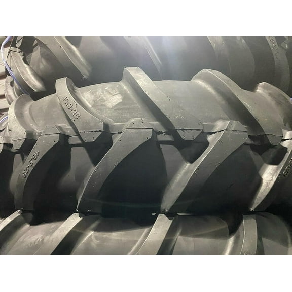 (2-Tires Plus 2 tubes) 16.9-28 R1 12 PLY Rear TRACTOR TIRES 16.9x28 Backhoe