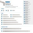 thumbnail image 6 of Amerock Ballard 1-1/8 inch (29mm) Diameter Satin Nickel Cabinet Knob, 6 of 6