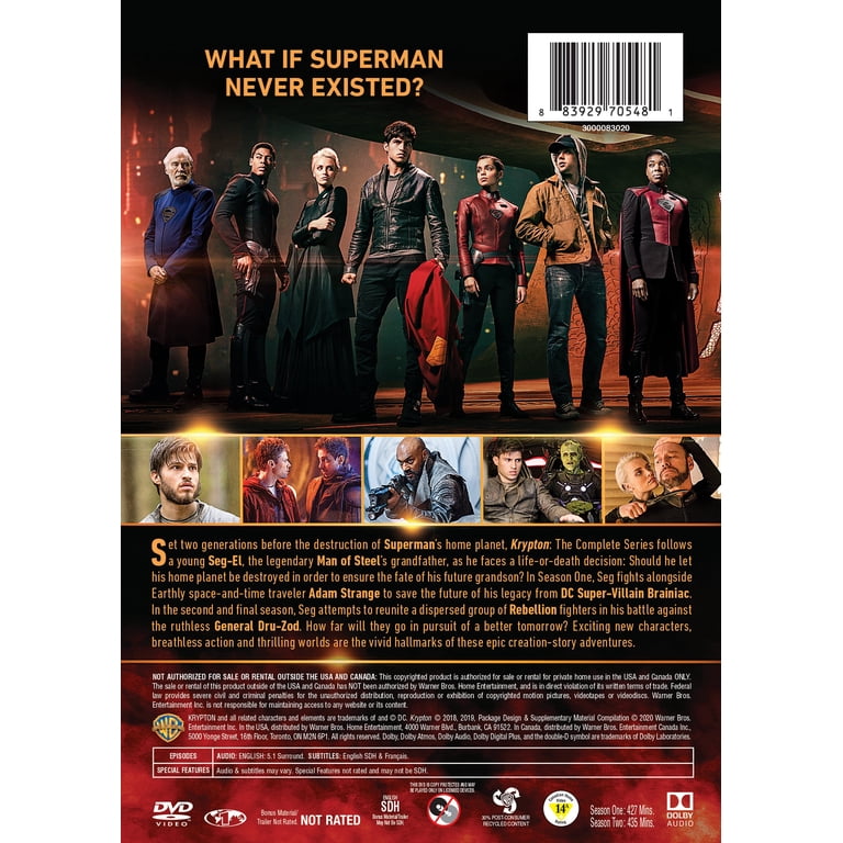 KRYPTON COMPLETE BOX EPISODES 1-10 2枚組 Krypton: The Complete Series - Walmart.com