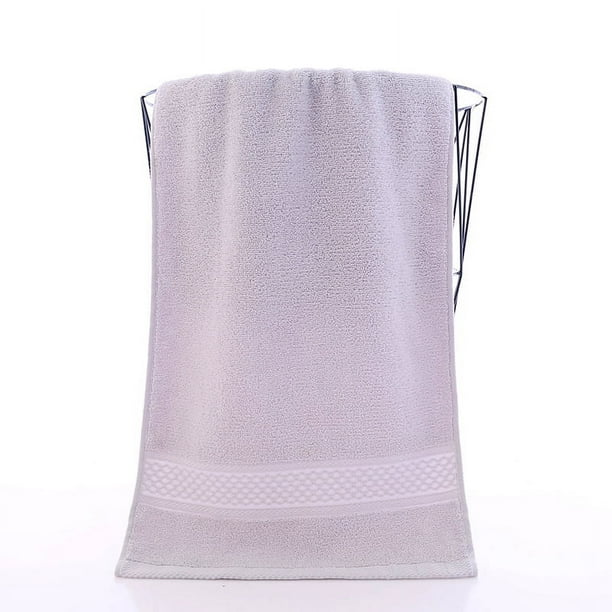 Nvzi Toallas de 3 piezas de 11,81 x 11,81 pulgadas, toallas de baño y toallas de algodón lisas, toallas ligeras de secado rápido para su baño (gris claro)