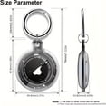 thumbnail image 4 of 4 Pack for Airtag Holder Silicone Keychain Waterproof Protector Airtags Case, Secure Key Ring Compatible with Apple Finder Tracker Accessories for Pets Collar Strap/Keys/Bags, 4 of 7