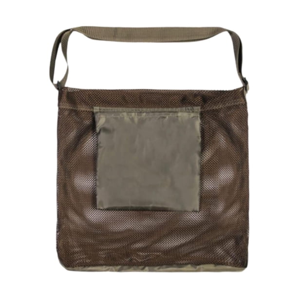 Bolsa de recolección de hongos, suave, portátil, transpirable, para gimnasio marrón