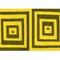 thumbnail image 1 of Ahgly Company Machine Washable Indoor Rectangle Oriental Yellow Modern Area Rugs, 8' x 10', 1 of 4