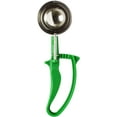 thumbnail image 2 of Truecraftware – 2 2/3 oz. Stainless Steel Disher, Size 12, Easy Grip Handle, Green, Ice Cream Scoops, 2 of 5