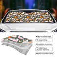 thumbnail image 4 of Kdxio Roosters and Chicks Print Front Windshield Sun Shade,Folding Auto Sunshade for Car Truck SUV-Medium, 4 of 7