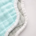 thumbnail image 6 of Muslin Bibs Unisex Baby Girls Cotton Drool Bibs Absorbent Newborn Soft Burp Cloths Saliva Towel, Mint Green, 6 of 7