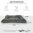 thumbnail image 6 of Precious Tails Co-Pilot Waterproof Dog Bed, Grey, Small, 30"L x 20"W x 5"H, 6 of 7