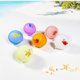 thumbnail image 2 of Pelota absorbente de silicona para jugar en la playa al aire libre, juguete de agua de dibujos animados (multicolor), 2 of 4