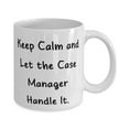 thumbnail image 2 of Perfect Case manager Gifts, Keep Calm and Let the Case, Case manager 11oz Mug From Team Leader, Gifts For Colleagues, Case management, Coffee mug, Tea mug, 2 of 2