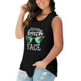 thumbnail image 4 of Anbech Women Beach Tank Top Cute Graphic Racerback Casual Sleeveless Vacation Plus Size Shirts Top, 4 of 6