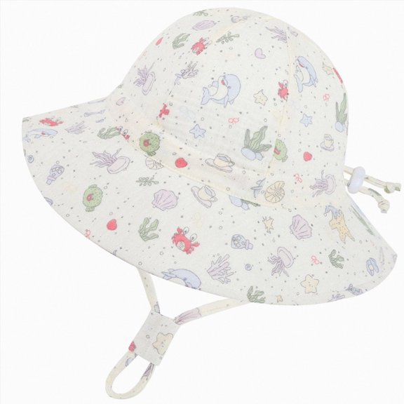 Children Summer Adjustable Fisherman Hat Babys Outdoor Sun Breathable Sunshade Beach Hat,1-3 Years,Blue Hat