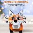 thumbnail image 5 of Soporte de gafas de soporte de gafas de cabeza de animal lindo 3d de madera - Fox Kuyhfg Sin marca, 5 of 5