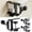 Black - 3 Pcs, variant on No Drill Over Vertical Blinds Curtain Rod Brackets for Inside & Outside Mounted, Heavy Duty Adjustable Holder Fits 0.75-2" Headrail, Tool-Free No Wall Rental Essentials (White, 4 Pack)