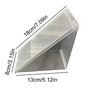 Triangles Sandwich Container, Washable Sandwich Container, 7 x 5 x 3 Inch Triangle Take Out Containers, Durable Sandwich To-Go Containers, Tamper Clear Plastic Sandwich Containers with Hinged Lids