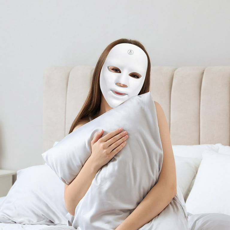 BGFIIPAJG Led Face Mask - 7 Color Light Therapy for Anti-Aging, Acne Wrinkles, Gift for Women
