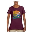 thumbnail image 2 of Wild Bobby,Del Boca Vista Seinfeld Retirement Community, Streetwear, Women Graphic Tee, Maroon, XX-Large, 2 of 4