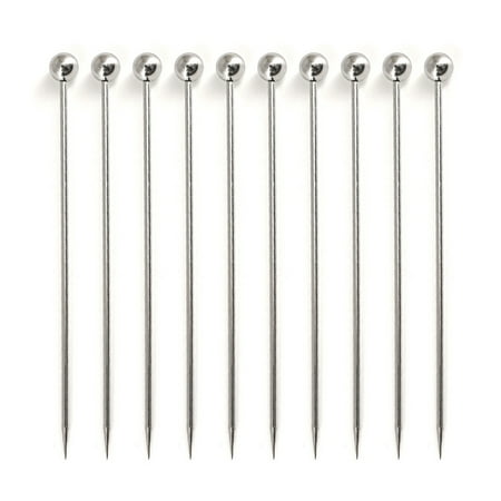 

10 Pack Cocktail Pick Stainless Steel Fruit Sticks Bar Tools Drink Stirring Sticks Cocktail Pick Party Wedding Accessory