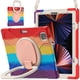 thumbnail image 2 of Funda con soporte de anillo ajustable para iPad de 9,7 pulgadas (2018) con correa para el hombro, gran soporte de anillo ajustable, protección contra golpes., 2 of 5