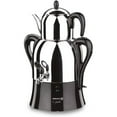 thumbnail image 7 of Korkmaz Caykolik A341-14 Stainless Steel Samovar 4.1 L, 138.5 Oz Electric Tea Maker, Inox, Chrome, Black 110 V US Plug 4.3-Quart, 7 of 7