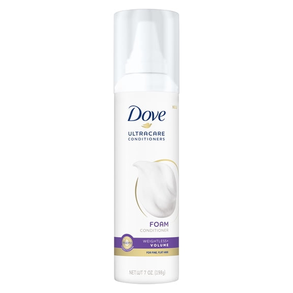 Dove Ultracare Conditioner Foam For Fine, Flat Hair Weightless Volume 7 oz