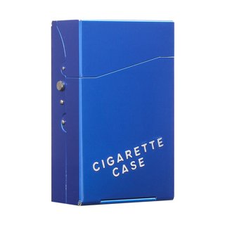 Cigarette Case Mini Tobacco Box Metal Retro 85mm 3.74 Inch King Size 12  Capacity Sturdy Double Sided Spring Clip Open Pocket Holder Vintage Golden  