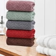 thumbnail image 4 of DOMELAY 5Pcs Bath Towels Bathroom Towel for Body Shower Apartment Beach, 4 of 8