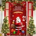thumbnail image 4 of Fwttom Christmas Door Covers, Christmas Door Decorations Entrance Background Christmas Front Door Cover, Christmas Door Covers for Front Door, Holiday & Home Party Decor, 4 of 6