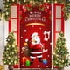 thumbnail image 2 of Decoraciones de Navidad Al Aire Libre Cortinas de Puerta de Navidad Banderas Foto Al Aire Libre Papá Noel Y Cachorro Decoración de Fondo Tela Colgante Decoraciones de Navidad Interior, 2 of 5