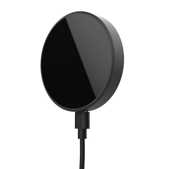 Injueey inalámbrico de carga rápida de 15W para 12/Pro Max, almohadilla de carga inalámbrica redonda con soporte, adaptador de carga Relojes inteligentes