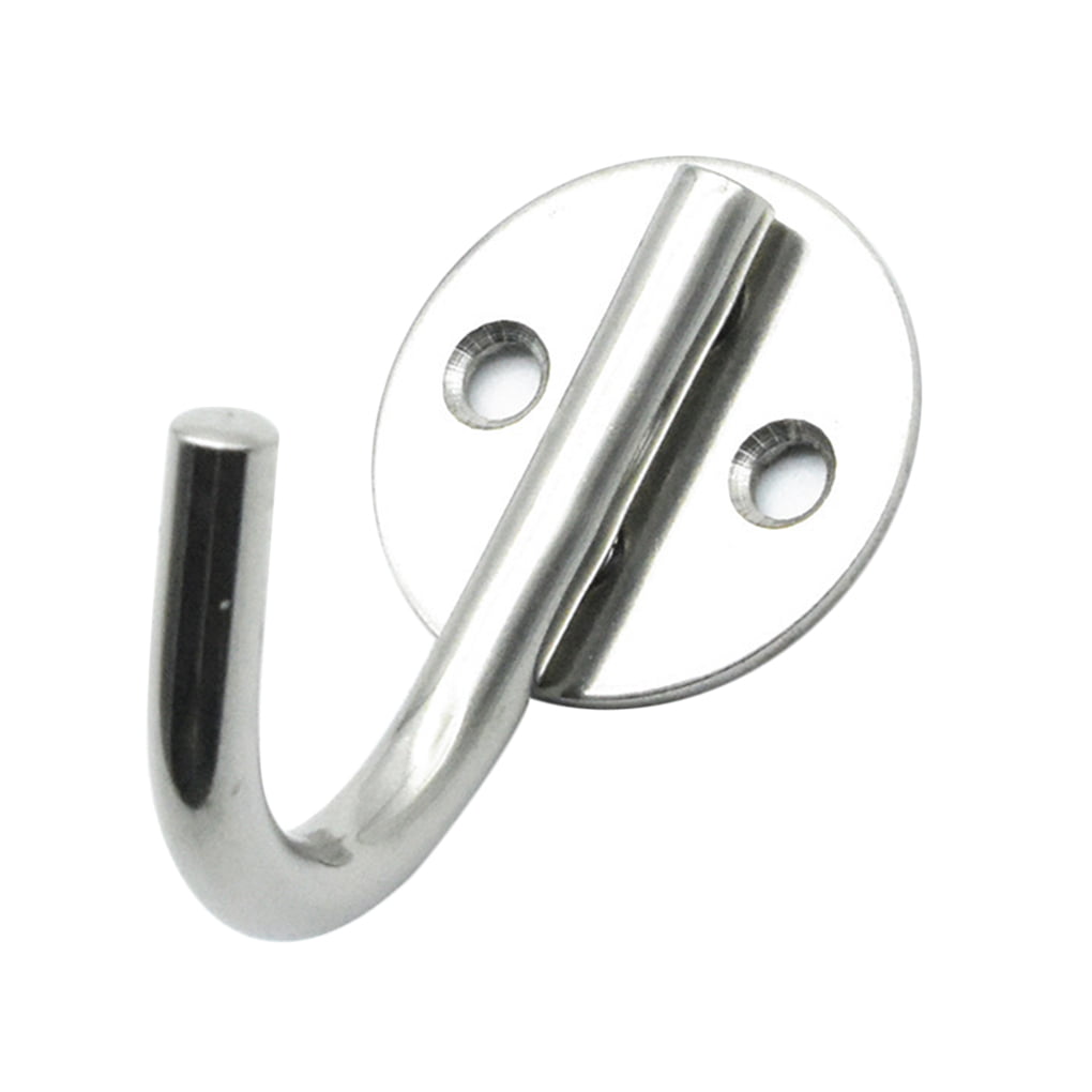 Mounted Hooks Stainless Steel Mini Wall Cloth Hanger For Coats Hats Towels Keys 