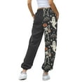 thumbnail image 4 of Sweatpants Women Baggy Halloween Ghost Pumpkin Printed High Elastic Waisted Drawstring Jogger Trousers with Pockets Comfy Y2K Streetwear, 4 of 5