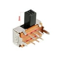 thumbnail image 3 of 10Pcs 5mm Horizontal Slide Switch DPDT 2P2T 6 Terminals Panel Latching, 3 of 5